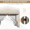thumbnail image 6 of Washure 210D Oxford 10' x 10' Pop Up Canopy Tent with Netting, Instant Screen Room House, Tents for Parties, Height Adjustable, with Carry Bag, for Outdoor, Garden, Patio, 6 of 6
