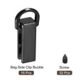 thumbnail image 3 of Bag Side Clip Buckle, 16Pack 0.28" Metal Suspending Handbag Strap Chain Connector with D Ring (Metallic Black), 3 of 5