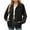 Black, variant on PVCS Women's Casual Jackets Denim Jacket Solid Oversized Button Down Shacket Jacket Coat with Pockets L