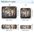 thumbnail image 3 of ALAZA Wolf and Flag Car Seat Belt Adjuster Neck Covers Shoulder Cushions Pads S, 3 of 8