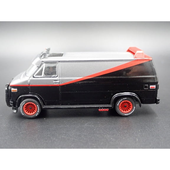 Open Box 1983 83 GMC VANDURA A-TEAM VAN BLACK 1/64 SCALE COLLECTIBLE DIECAST MODEL CAR