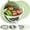 Green, variant on 4-1 Multifunctional Colander Set, Food Strainers and Colanders, Fruit Washing Bowl with Strainer, Rotatable Colander for Kitchen