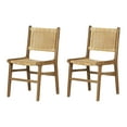 thumbnail image 2 of South Shore Balka Rattan and Teak Dining Chair, Set of 2, in Rattan and Natural, 2 of 10