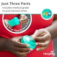 thumbnail image 5 of Re-Play Sippy Cups for Toddlers - 10 oz. Straw Cups for Kids with Silicone Locking Straws - Dishwasher & Microwave Safe - Made in the USA - Set of 3- Sunwave, 5 of 11