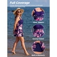thumbnail image 6 of Wantdo Women's Plus Size Swimsuits Printed One Piece Bathing Suits Ruffled Swim Dresses A20 22/24 Plus, 6 of 9