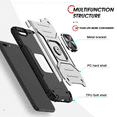 thumbnail image 2 of LeYi for iPhone 8 Plus Case, iPhone 7 Plus Case with 2 x Glass Screen Protector, Enhanced Metal Ring Kickstand [Support Magnet Mount] Protective Phone Cover for iPhone 7/8 Plus Case - Silver, 2 of 7