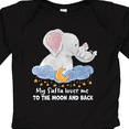 thumbnail image 4 of Inktastic My Safta Loves Me to the Moon and Back Elephant Family Boys or Girls Long Sleeve Baby Bodysuit, 4 of 5