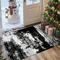 2x3 Entryway Rug Bathroom Rugs for Front Door Bedroom Kitchen, Washable Vintage Print Carpet, Floor Mat with Non Slip Backing