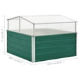 thumbnail image 5 of vidaXL Cold Frame Raised Garden Bed with Cover Greenhouse Galvanized Steel, 5 of 9