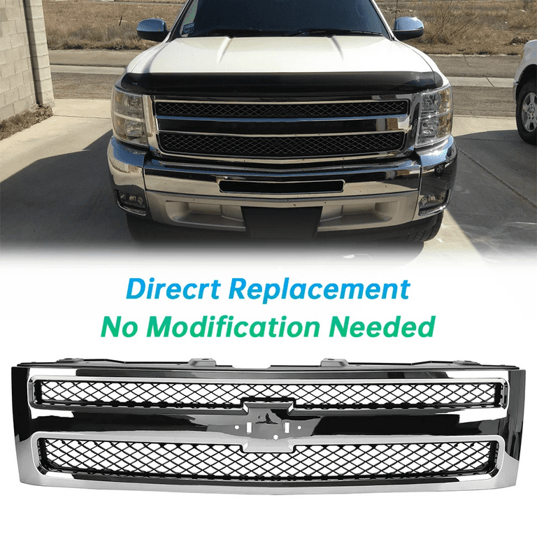 Kojem Front Bumper Mesh Grille Grill for 2007 2008 2009 2010 2011