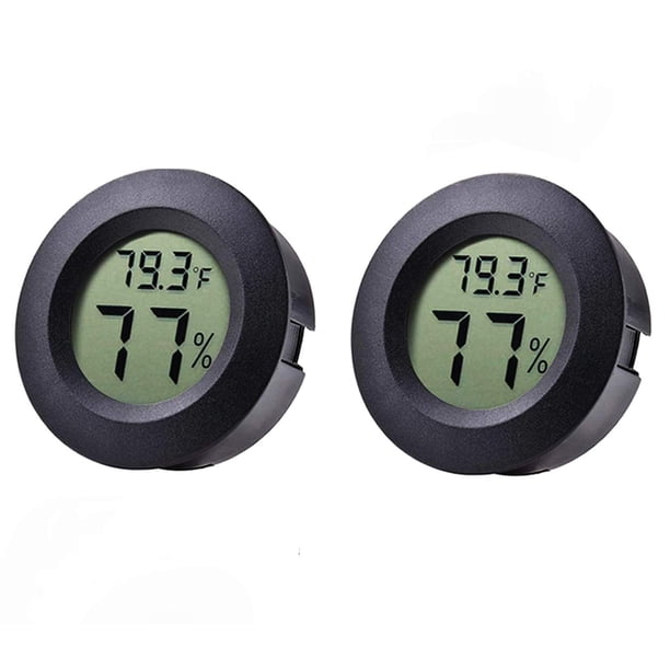 Apuakthei Mini higrómetro termómetro pantalla LCD digital higrómetro interior/exterior higrómetro deshumidificador invernadero reptil higrómetro temperatura Fahrenheit (℉)/temperatura Celsius (℃)