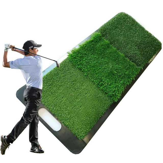 ruzhgo Upgrade Hand-held Golf Training Mat Swing Detection Batting Portable Golf Practice Training Aid Game Gift for Indoor Outdoor Use No.1