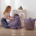 thumbnail image 6 of U by Bedsure King Tufted Boho Comforter Set, 3 Pieces Farmhouse Shabby Chic Embroidery Bed Set, Soft Jacquard Grayish Purple Comforter for All Seasons, 6 of 9