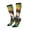 3 Black, variant on Women Crew Soft Moisture-wicking Socks Flower Crown Guinea Pig Pattern Design Cotton Socks, One Size fit All