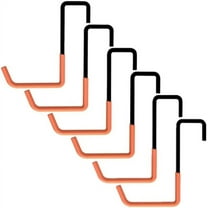 6 Pack Heavy Duty Rafter Hooks S Shaped Hooks,Bike Hangers for Garage,for Hanging Tool Ladder Sports Equipment Garage Storage Organizer（Orange）