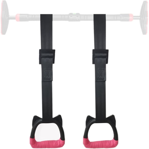 Gymnastic Rings Exercise Strength Training Equipment Pull Up Fitness Ring with Strap Safe Load Bearing 200KG