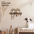thumbnail image 2 of Soporte para llaves de pared de granja, colgador decorativo para correa de perro montado en la pared y perchero con 5 ganchos únicos 3D de garra de perro, organizador de accesorios para perros, 2 of 6