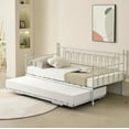 thumbnail image 5 of Fulljojor Twin Steel Metal Daybed With Pop-Up Trundle, 5 of 5