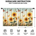 thumbnail image 2 of Blackout Kids Curtains,Sunflowers and Butterflies Childrens Insulated Curtains Set Of 2,Bedroom Essentials,Toddler Room Decor 52x63in(132x160cm), 2 of 4