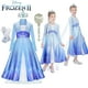 thumbnail image 2 of Disfraz de princesa Elsa de Frozen 2 para niña, disfraz de reina de la nieve, Cosplay de fantasía para fiesta de carnaval, ropa bonita para niños de 3 a 8 años, 2024, 2 of 4