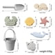 thumbnail image 2 of 8 Uds juguetes de arena lindos juguetes de silicona para niños juego de juguetes para arena moldes de cubo de pala para niños, 2 of 7