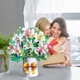 thumbnail image 1 of 2025 100 Flowers Large Display Card – Souew Mother's Day Bouquet Large Set Three Greeting Card, Creative 3D Folding Border Handmade Card, 1 of 8