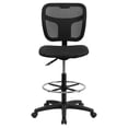 thumbnail image 2 of Mid-Back Black Mesh Drafting Chair with Back Height Adjustment, 2 of 5
