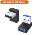 thumbnail image 3 of 90 Degree Left Right Up Down Angled USB 3.0 A Male to Female. U3E1, 3 of 9