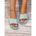thumbnail image 2 of Fashionable Slides For Women, Buckle Decor Single Band Indoor Slippers, 2 of 4