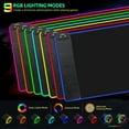 thumbnail image 5 of ExtreLife RGB Gaming Mouse Pad with Wireless Charger, LED Large Desk Mat, Ultra-Smooth Surface, Non-Slip Rubber Base, Waterproof Keyboard Pad, 5 of 10