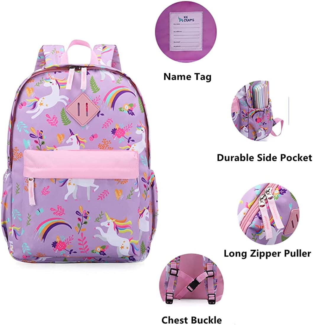 Unineovo Unicorn Backpack for Girls, Kids Preschool Kindergarten  Backpacks,Cute Toddler Bookbag, School Bag for Elementary Back to School  with Love