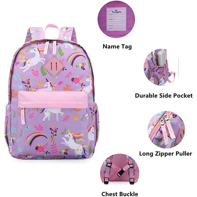 SunForMorning Toddler Backpack for Girls and Boys Children Kindergarten  Preschool Bag Kids School Backpack with Chest Strap, Rainbow