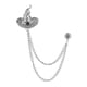 thumbnail image 1 of Broche de borla,Sombrero Cadenas Broche Collar Pin Borla Broche,Pin de solapa para hombre y mujer,traje Retro,Broche de cadena larga Collar Abrigo Pin Ramillete,Broches góticos de Halloween, 1 of 9
