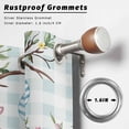 thumbnail image 2 of Outdoor Curtains for Patio Waterproof, Easter Outdoor Privacy Panels Grommet, Spring Rabbit Colorful Eggs Tree Blue White Plaid Blackout Outside Curtains for Porch/Cabana 54"x84", 1 Panel, 2 of 8