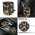 thumbnail image 4 of Jeiento Cute Pug Car Interior Accessories Full Set Car Seat Covers Steering Wheel Seat Belt Covers Flowers Car Trash Can Coasters Rear View Mirror Covers Keychains Lipstick Covers Set of 13, 4 of 5