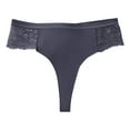 thumbnail image 4 of Bigersell Thong Underwear Women Clearance Lace Panties Thong Panty Style P-1447 Nylon Brief Panties Cotton Thongs Briefs Mid Waist Women's Briefs Blue S, 4 of 5