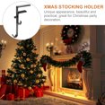 thumbnail image 4 of Mantel Decorations Garland Fireplace Hangers Christmas Hooks Party Stocking Hanging Stockings up Socks Iron, 4 of 6