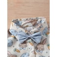 thumbnail image 3 of Newborn Baby Boy Easter Dress Shirt Bodysuit Gentlemen Short Sleeve Button Down Bunny Rompers One Piece Outfits Summer Clothes, 3 of 7
