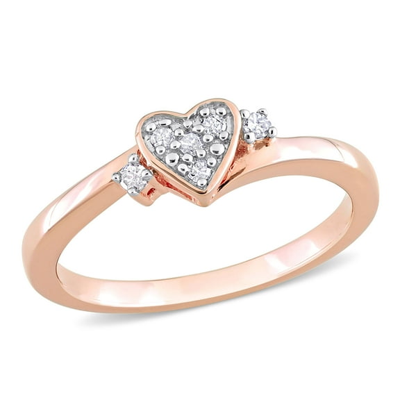 Everly Women's Diamond Rose Gold Plated Ring