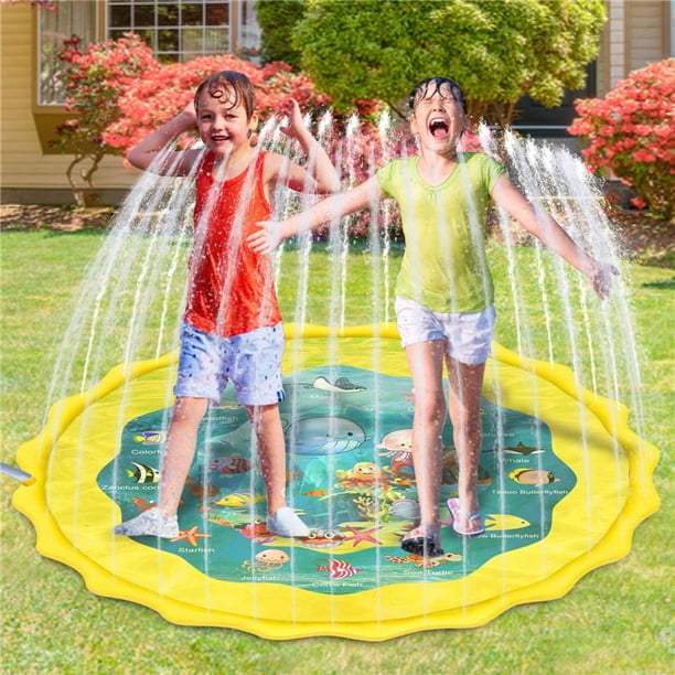 Inflatable Splash Sprinkler Pad for Kids Toddlers, Kiddie Baby Pool