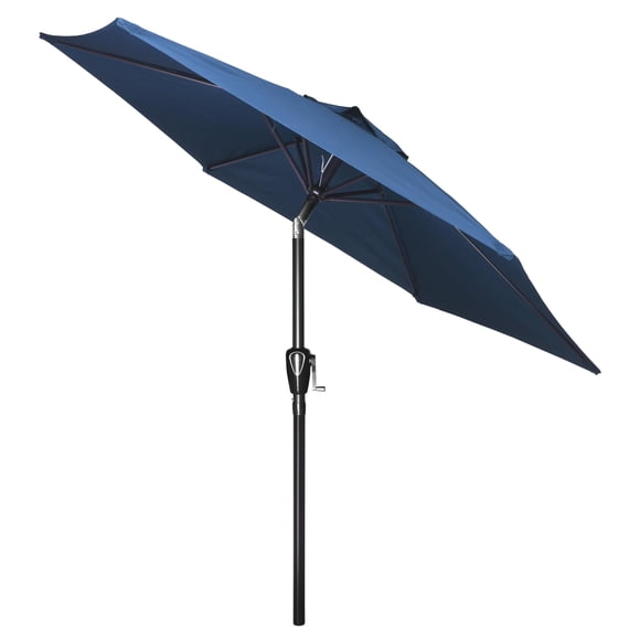 Sombrilla de patio Simple Deluxe para mesa exterior de 2,3 m, color azul mercado