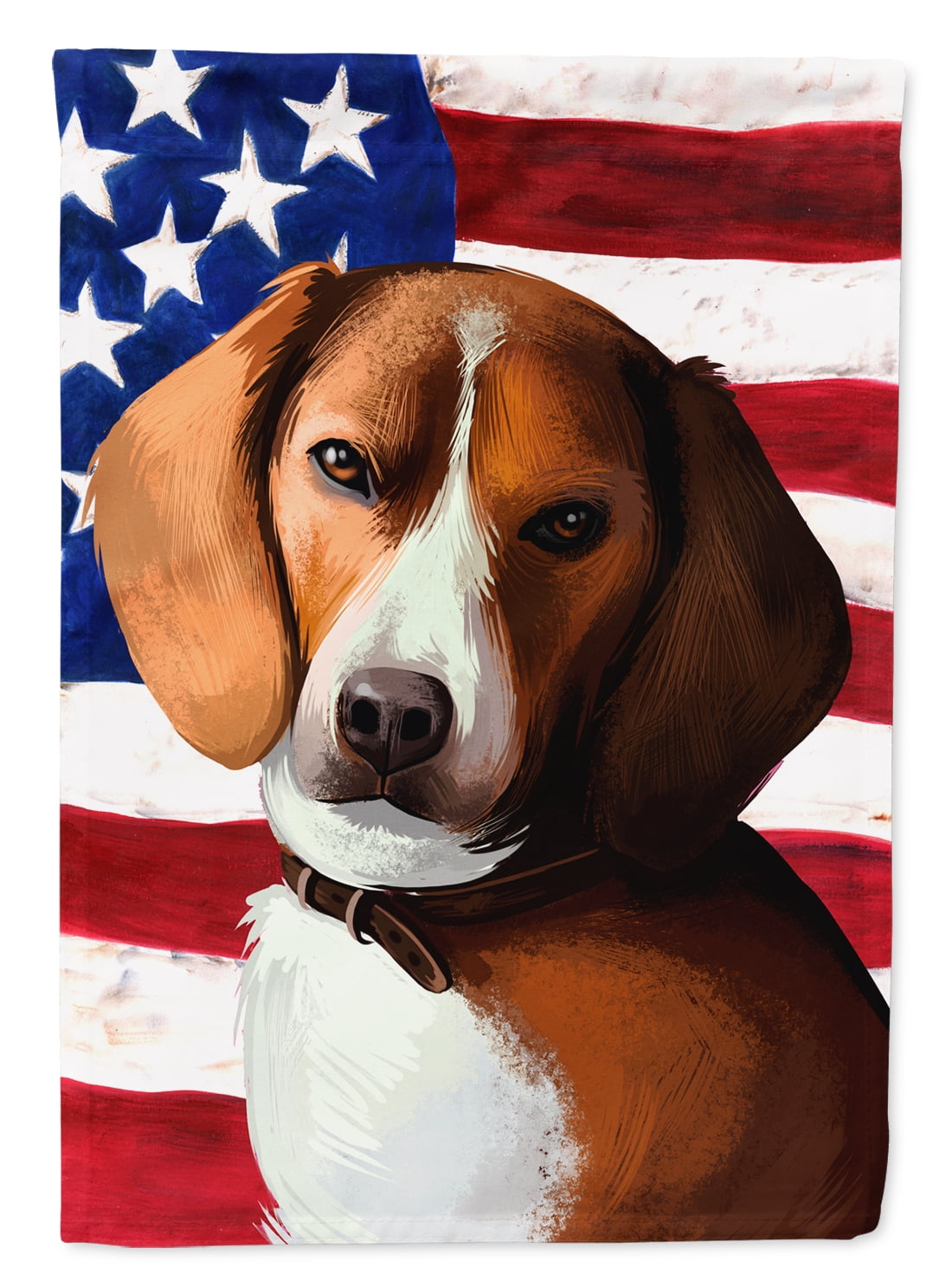American Foxhound Dog American Flag Garden Flag - Walmart.com - Walmart.com