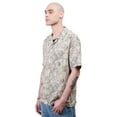 thumbnail image 3 of Brooklyn Cloth Men's Lightweight Camo Rayon Camp Shirt, Short Sleeve, Sand, Small, 3 of 4