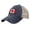 Navy, variant on Mens Trucker Cap Canada Flag Print With Mesh Back Faded Gray Adjustable Outdoor Casual Headwear