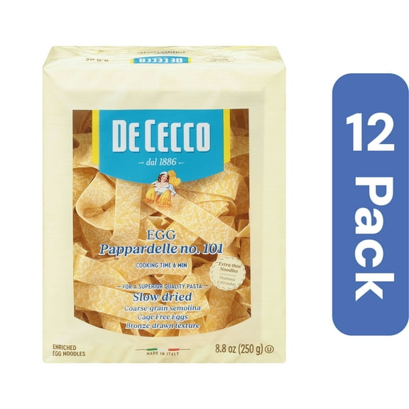 De Cecco Egg Pappardelle Pasta 8.8 oz (Pack Of 12)