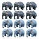 thumbnail image 1 of Adornos de elefante en miniatura, 12 Uds., modelos de elefante bonsái, artesanía de plástico, 1 of 6