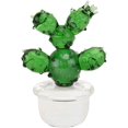 thumbnail image 1 of Cactus Glass Figurine Simple Crystal Artificial Plant Statue Sculpture Desktop Car Interior Ornament Table Decor Style C, 1 of 8