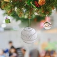 thumbnail image 4 of CuiLiyq Christmas Ball Ornaments, White Foam Christmas Hanging Balls for Xmas Tree DIY Craft Gifts, for Home Holiday Wedding Party Decorations (Foam Tennis Ball), 4 of 6