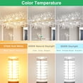 thumbnail image 4 of G9 LED Light Bulbs 6W (60W Equivalent), 4000K Natural White, 600 Lumens, Non-Dimmable G9 Bi-Pin Base Bulb for Chandeliers and Ceiling Lights, 6 Pack, 4 of 7