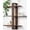Walnut, variant on Black Floating Shelves for Wall Mounted Shelving Unit All Pine Wood 3 Tier Large Shelf for Bedroom Living Room Office Bathroom Home Decoration Storage Plant Photo Display Modern 20in